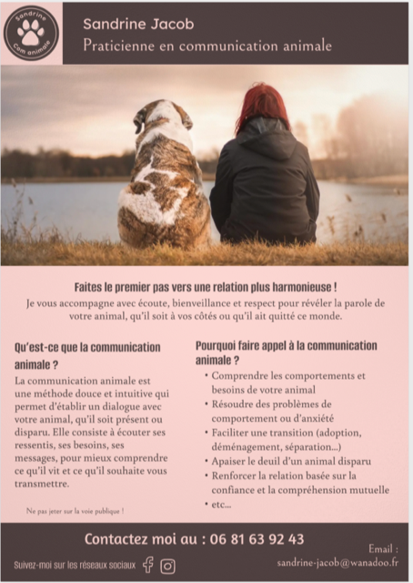 SANDRINE JACOB — COMMUNICATION ANIMALE